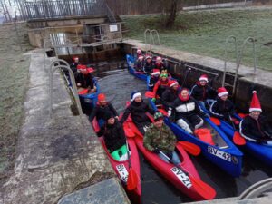 Die RUM-PADDLER beim Adventspaddeln 2021