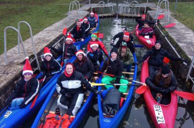 Die RUM-PADDLER beim Adventspaddeln 2021