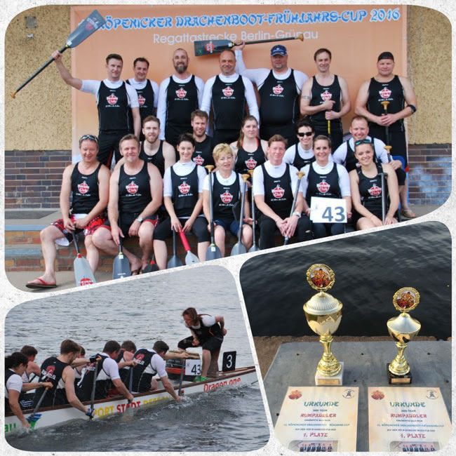 Köpenicker Drachenboot-Frühjahrs-Cup 2016 mit den RUM-PADDLER